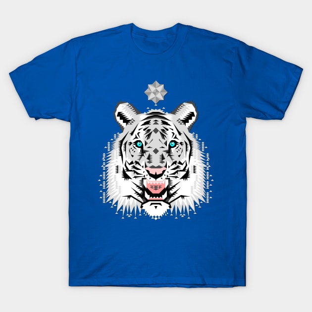 Snow Tiger T-Shirt by chobopop